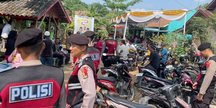Satgas Ops 2 OMPK 2024 Polres Tuba Amankan Kampanye Salah Satu Paslon di Menggala