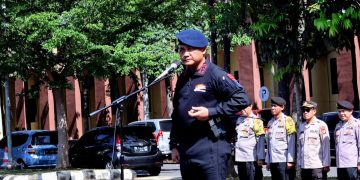 Polda Lampung Gelar Apel Operasi Mantap Brata 2024 untuk Amankan Pelantikan Presiden