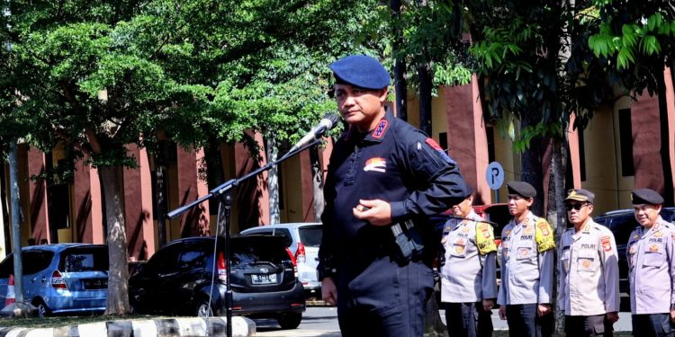 Polda Lampung Gelar Apel Operasi Mantap Brata 2024 untuk Amankan Pelantikan Presiden