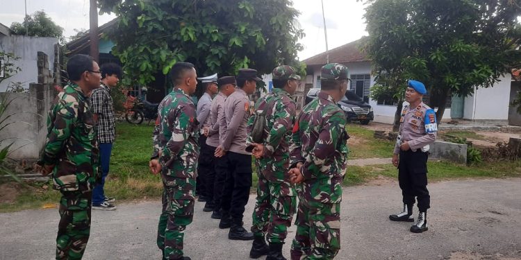 Personil Polres Tubaba, Laksanakan Giat Pengamanan Kampanye di Kelurahan Daya Murni
