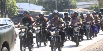 Pastikan Tahapan Kampanye Pilkada 2024 Berjalan Aman, TNI-Polri di Bandar Lampung Patroli Bersama
