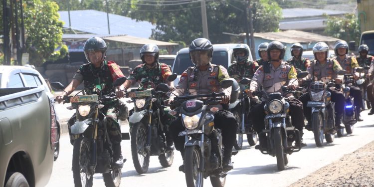 Pastikan Tahapan Kampanye Pilkada 2024 Berjalan Aman, TNI-Polri di Bandar Lampung Patroli Bersama