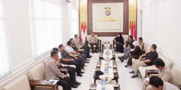 Kapolres Tuba Menerima Audensi dengan KPU dan Bawaslu, Ini Tujuannya