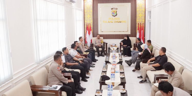 Kapolres Tuba Menerima Audensi dengan KPU dan Bawaslu, Ini Tujuannya