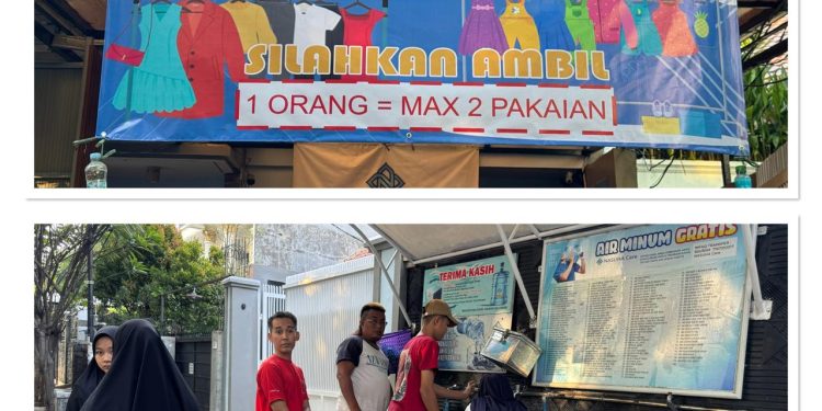 Nasuha Care Berbagi Lagi Pakaian Layak Pakai dan Air Minum Galon Gratis