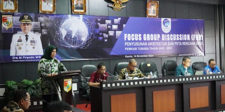 Diskominfo Tubaba Gelar FGD Penyusunan Arsitektur dan Peta Rencana SPBE