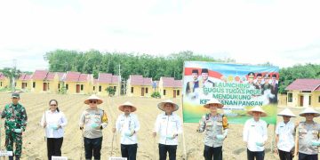 Polres Tubaba Launching Gugus Tugas Polri Mendukung Ketahanan Pangan