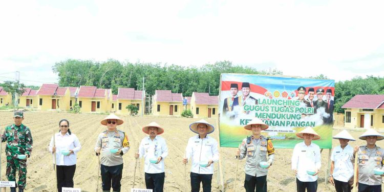 Polres Tubaba Launching Gugus Tugas Polri Mendukung Ketahanan Pangan