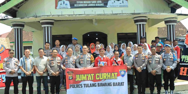 Polres Tubaba Laksanakan Jumat Curhat di Wilayah Kecamatan  Lambu Kibang