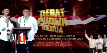 Paslon JADI Tampil Percaya Diri, MURI Kabur Usai Debat Kedua Pilkada OKI