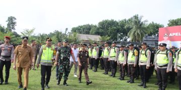 Polres OKI Siap Amankan Pilkada 2024, Gelar Apel Pergeseran Pasukan