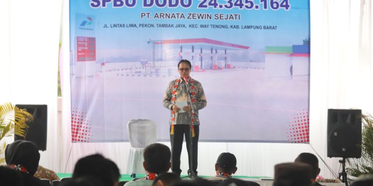 Nukman Berharap SPBU Arnata Zewin Sejati Dapat Meningkatkan Prekonomian Masyarakat Lambar