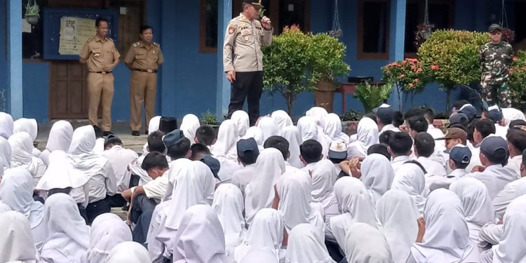 Cegah Tawuran dan Balap Liar, Polsek SP. Padang Sosialisasi di Tiga Sekolah