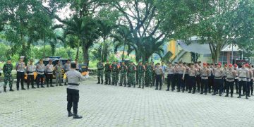 Polres Tubaba Siagakan Ratusan Personel Amankan Rapat Pleno Pilkada Tingkat Kabupaten