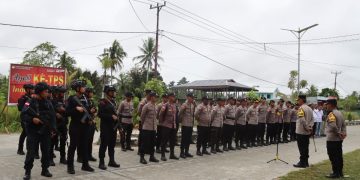 Lakukan Pengamanan Ketat, Polres Keerom Terjunkan Ratusan Personil dalam Amankan Rapat Pleno Tingkat Kabupaten