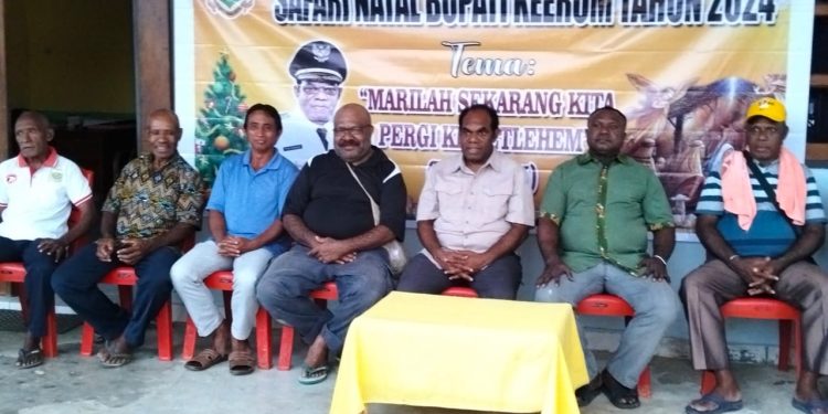 Bupati Keerom PG, Safari Natal 2024 di Dapil Satu Keerom