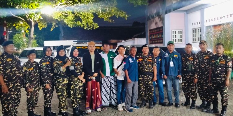 PW GP Anshor Provinsi Lampung Bantu Pengamanan Malam Nisa Natal Di Beberapa Gereja Bandar Lampung