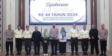 Polres Tuba Gelar Syukuran HUT Satpam ke 44, AKBP James Sampaikan Pesan Khusus