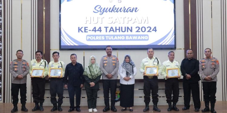 Polres Tuba Gelar Syukuran HUT Satpam ke 44, AKBP James Sampaikan Pesan Khusus