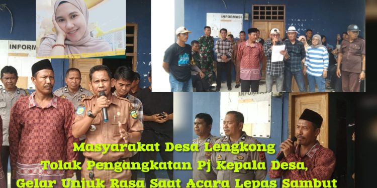Warga Desa Lengkong Tolak Pengangkatan Pj Kepala Desa, Gelar Unjuk Rasa Saat Acara Lepas Sambut