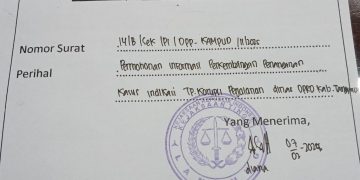 Kawal Penyidikan Kasus Tipikor Perjalanan Dinas DPRD Tanggamus, DPP KAMPUD Kirim Permohonan Informasi Ke Kejati Lampung