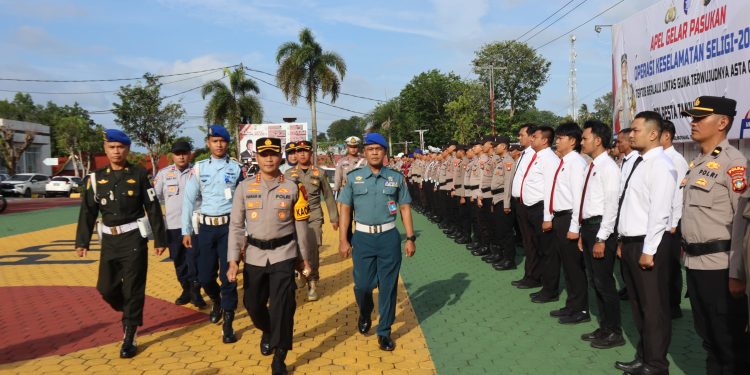 Kombes Pol Hamam  Pimpin  Langsung Apel Gelar Pasukan Ops Keselamatan Seligi 2