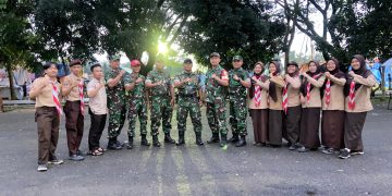 Semarak Pembukaan Perkemahan Jelang Ramadhan ke 34, Babinsa Koramil 410-01/pjg Hadir sebagai Pengawal Kebersamaan