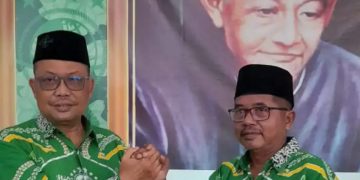 Kyai Agus Sugiarto, M.Sos.I dan H.Arifin Rahman S.Pd terpilih sebagai Rais Syuriah MWCNU serta Ketua Tanfidziah