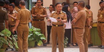 Pastikan Kedisiplinan Pegawai, Wabub Mad Hasnurin Lakukan Sidak Kepada OPD