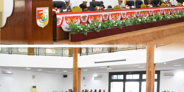 Paripurna HUT ke 61 Provinsi Lampung, Wabup Tubaba Sampaikan Sambutan Gubernur