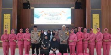 Polres Tulang Bawang Barat, Ikuti Zoom Meeting Gelar Bazar Ramadhan Polri Presisi dan Bagikan Bansos