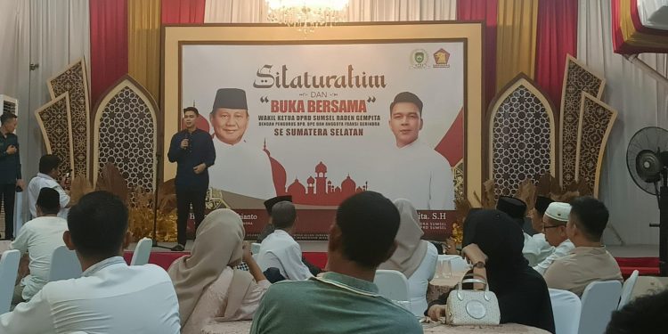 Pererat Persaudaraan, Partai Gerindra Sumatera Selatan Gelar Buka Puasa Bersama Kader