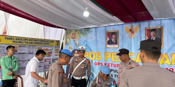 Hari Ketiga Operasi Ketupat Krakatau 2025, Kasi Propam Polres Tubaba sidak Gaktiblin