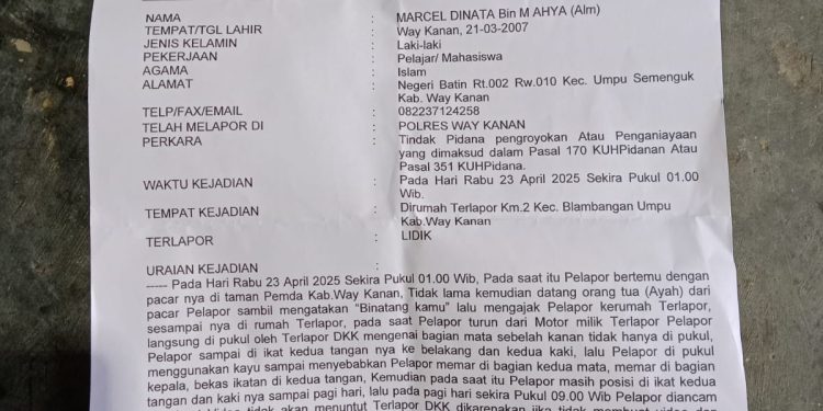 M Remaja Disekap dan Dianiaya Hingga Babak Belur, Keluarga Desak Polisi Segera Tangkap Pelaku
