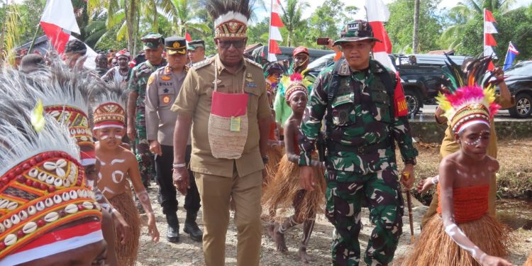 Kodim 1710/Mimika Gelar Upacara Pembukaan TMMD Reguler ke 124