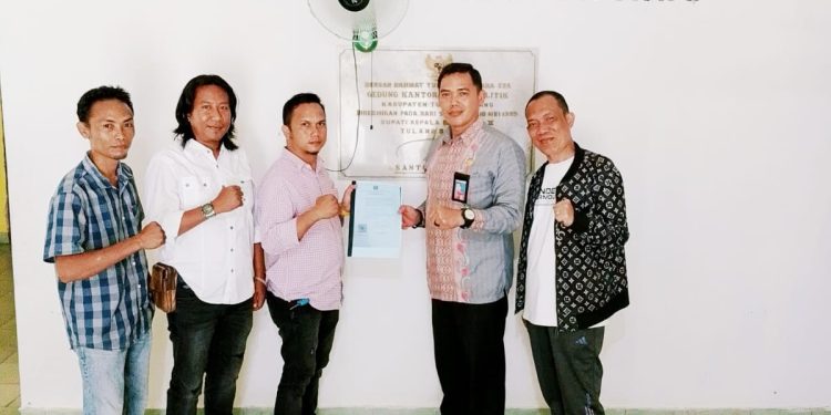 Verifikasi Berkas Organisasi SWI Telah di Terima oleh Bakesbangpol Tulang Bawang