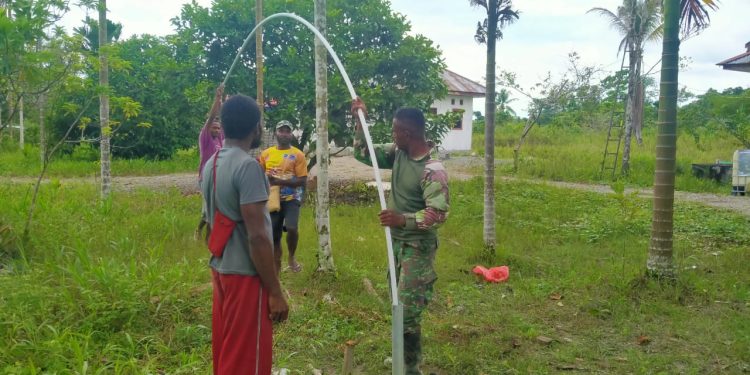 Satgas TMMD Kodim 1710/Mimika Wujudkan Akses Air Bersih