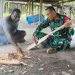 Personel Satgas TMMD Lakukan Komsos dengan Warga di Lokasi Kegiatan