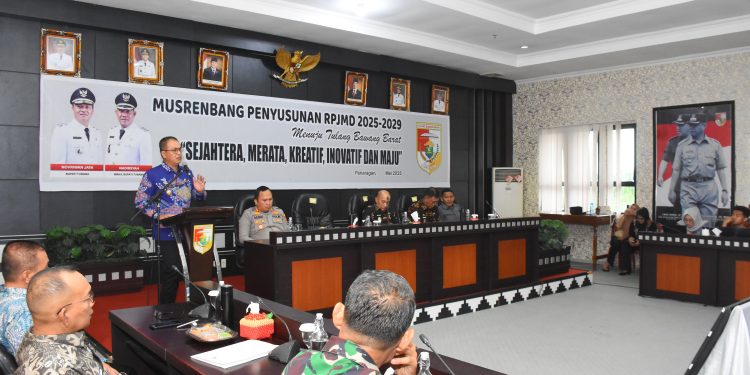 Kapolres Tulang Bawang Barat, Hadiri Pembukaan Musrenbang RPJMD 2025–2029, Dukung Penuh Perencanaan Pembangunan Daerah yang Inklusif dan Responsif