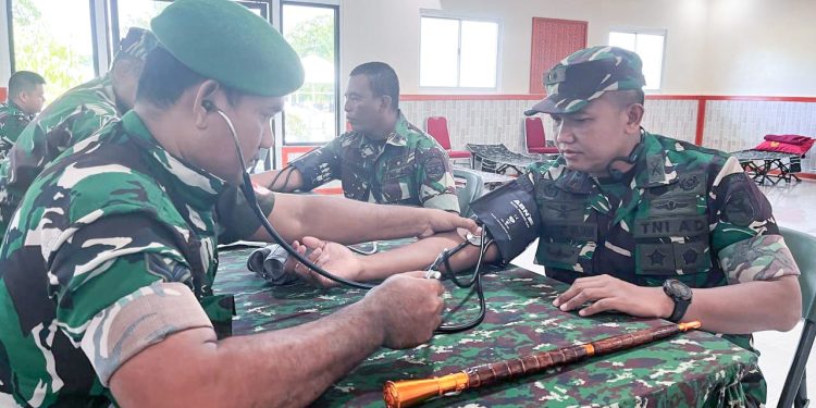 Satgas TMMD, Kodim 1710/Mimika Gelar Aksi Donor Darah, Wujud Kepedulian untuk Kemanusiaan