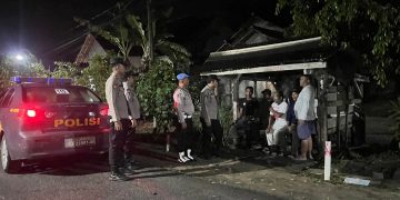 Polsek Tulang Bawang Tengah Gelar Patroli Siskamling di Jam Rawan Guna Cegah Gangguan Kamtibmas