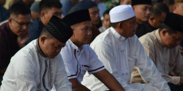 Tingkatkan Keimanan dan Ketaqwaan, Kodim 1710/Mimika Gelar Sholat Idul Adha 1446 H