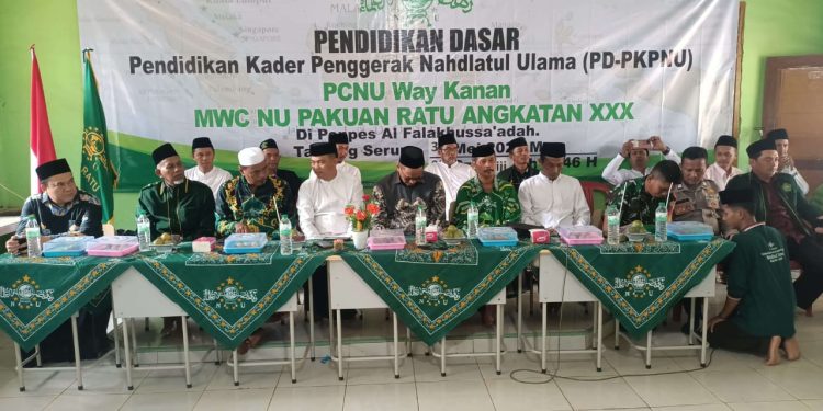 PCNU Way Kanan Cetak Kader Militan Melalui PD-PKPNU 2025