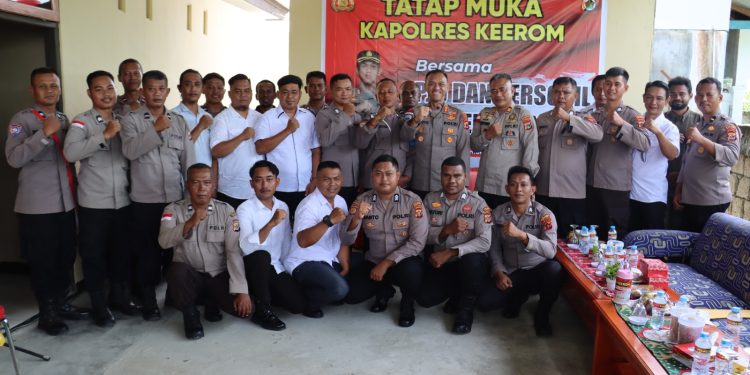 Perkuat Sinergi, Kapolres Keerom Laksanakan Kunker ke Polsek Skanto