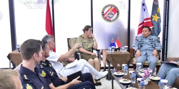 Laksdya TNI Dr. Irvansyah, S.H., M.Tr.Opsla Terima Kunjungan Kehormatan Commander Indo-Pacific Endeavour 2025