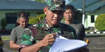 Tingkatkan Disiplin Prajurit, Dandim 1710/Mimika Berikan Penekanan Saat Apel Pagi