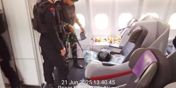 TNI Pastikan Keamanan Ancaman Bom di Saudia Arabia Airlines SV5688, Pesawat Kembali Lanjutkan Penerbangan Menuju Surabaya dengan Aman