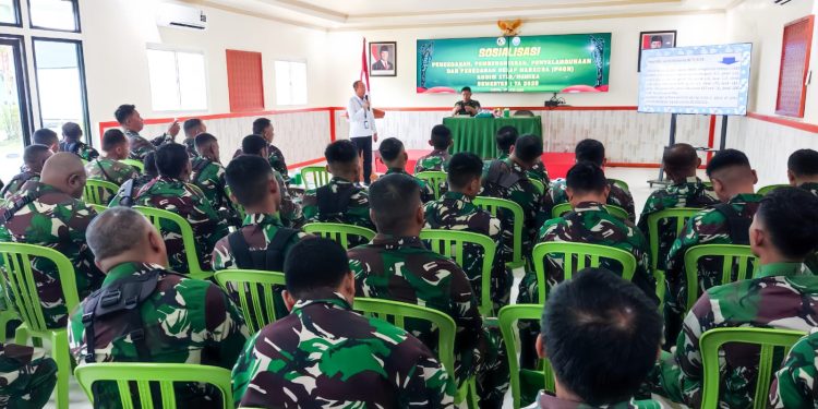 Kodim 1710/Mimika Gelar Sosialisasi P4GN, Tegaskan Komitmen Perangi Bahaya Narkoba