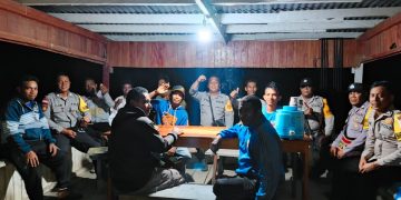 Polsek Arso Timur Gelar Giat Kegiatan “NGOPI” Bersama Masyarakat Kampung Pitewi