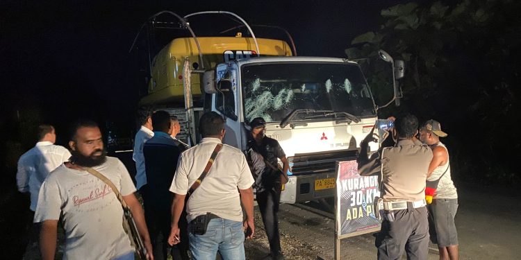 Polres Keerom Amankan 6 Pemuda Diduga Terlibat Pemalangan dan Pengerusakan Mobil Tronton